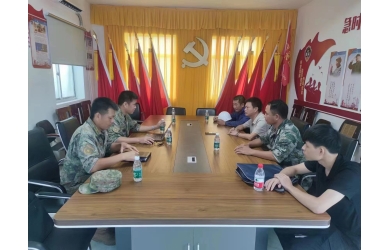 海南军区儋州军分区作战处处长郭玉保一行到海南渔业白马井基地调研