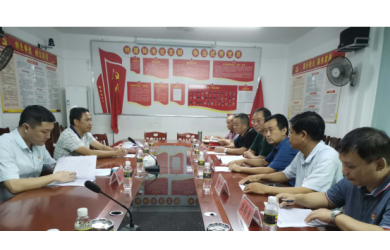 省国资委党建处张文健副处长到海渔集团白马井基地调研党建示范点建设工作