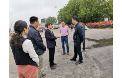 儋州市刘冲副市长一行到白马井基地 渔港码头调研
