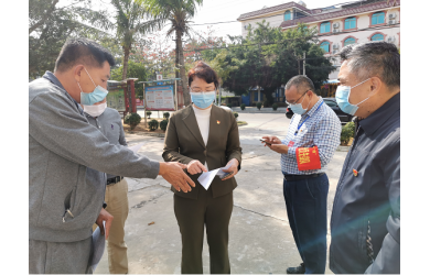 儋州市副市长田丽霞一行到海渔集团白马井基地巡查防疫工作