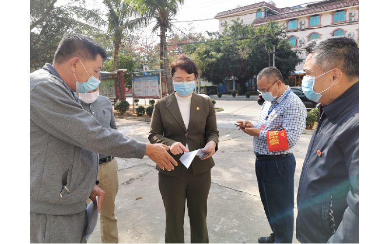 儋州市副市长田丽霞一行到海渔集团白马井基地巡查防疫工作