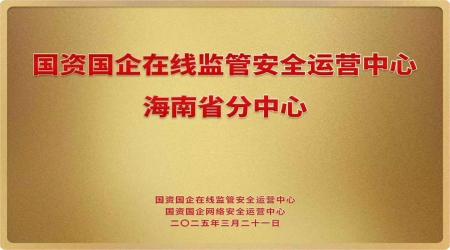 国资国企在线监管安全运营中心海南省分中心