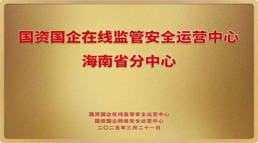 国资国企在线监管安全运营中心海南省分中心